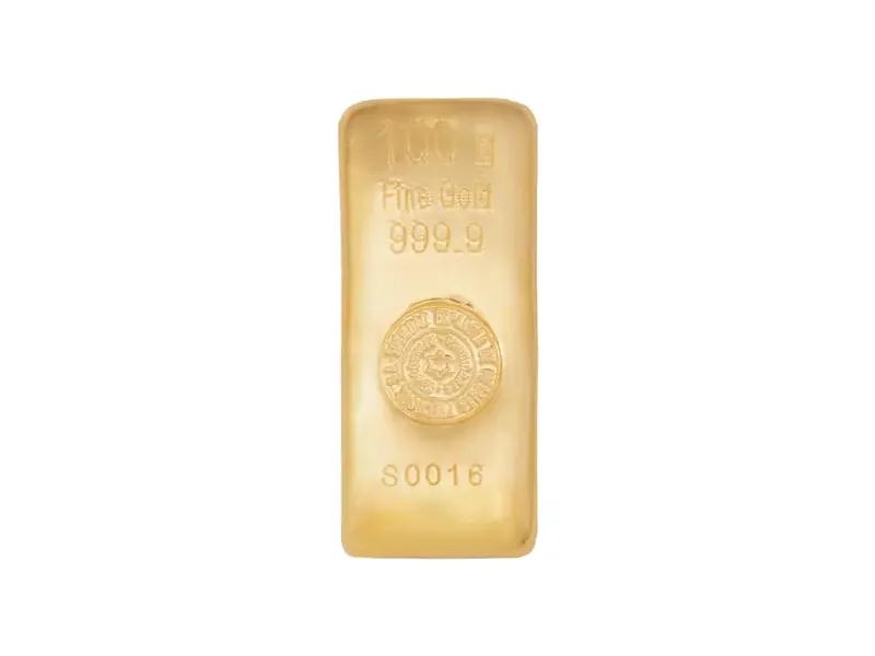 Lingote de oro 100 g SEMPSA — distribuido por Oro Express