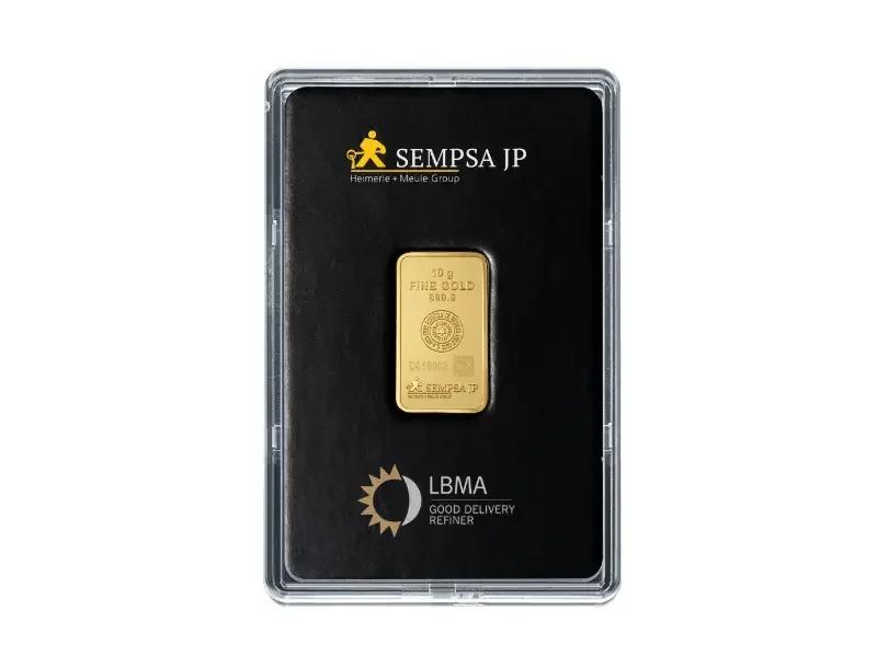 Lingote de oro 10 g SEMPSA — distribuido por Oro Express